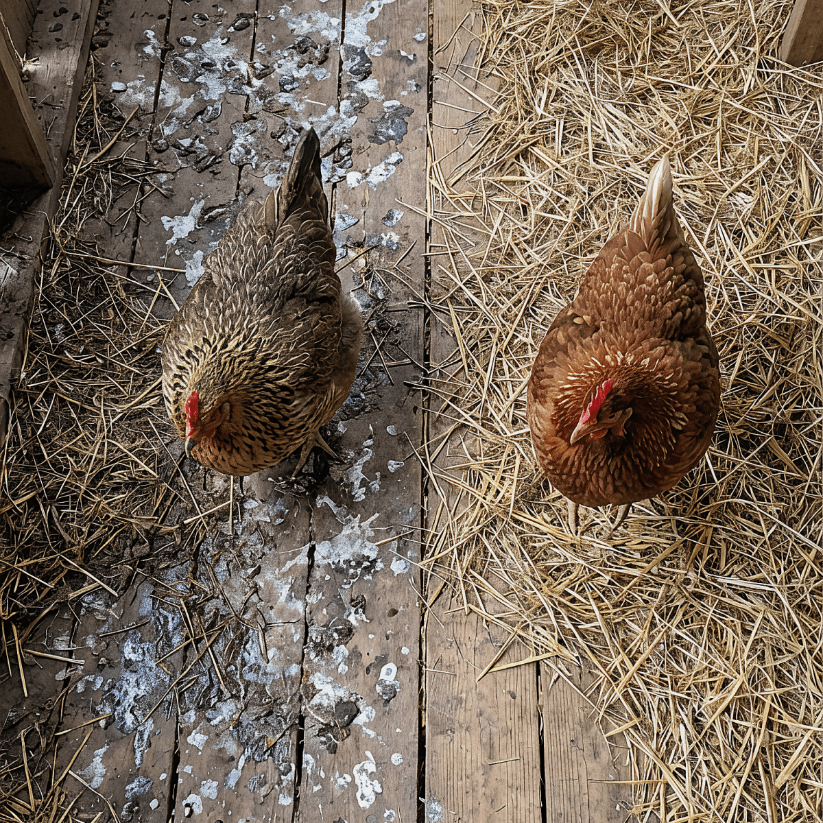 Chicken with firmer droppings after gut support